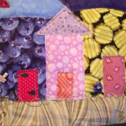 Tropical Village Quilted Wall Hanging - thumbnail 3
