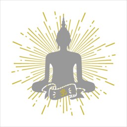 Gautama Buddha Enlightened Teacher Wall Vinyl Sticker Sacred Spiritual Decal 2 Colors - thumbnail 4