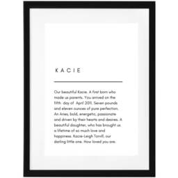 Personalized New Baby Poem Print Christening Gift - thumbnail 1