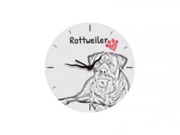 Rottweiler, Free Standing Mdf Floor Clock With An Image Of A Dog - thumbnail 1