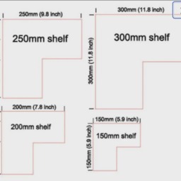 Modern Corner Shelving Multiple Sizes Available For Cascading Effect Bathroom Glass Acrylic Shelf & Brackets, Custom - thumbnail 3