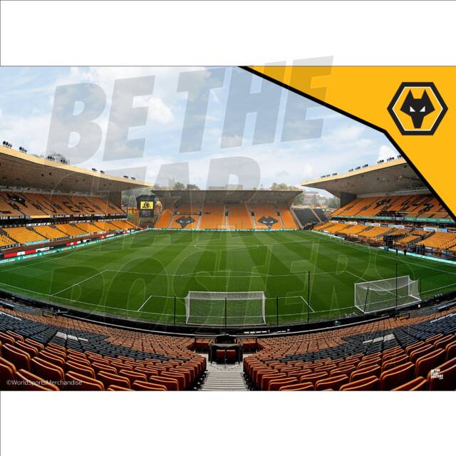 Wolverhampton Wanderers Fc Molyneux Stadium Poster - Officially Licensed Product A4/A3 A2 + Framed Option - image 1