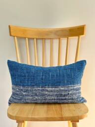 Hand Woven Natural Fiber Lumbar Pillow Cover - thumbnail 1