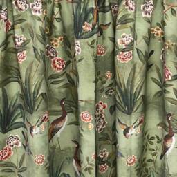 Vintage Goose Botanical Cotton Curtains Custom Pencil Pleat Pair - thumbnail 3