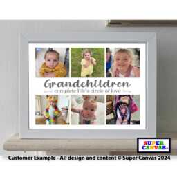 Grandparents Nana Grandad Grandma Personalised Handmade Grandchildren Family Photo Picture Framed Print Birthday Gift For - thumbnail 2