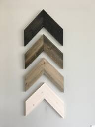 Rustic Chevron Wood Arrow Wall Art 4 Piece Home Decor - thumbnail 1