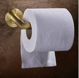 High End Grade 316 Stainless Steel Toilet Roll Holder, The Mitered Round Bar Is Secured Onto A Concealed Fix Rose. Paper Holder
