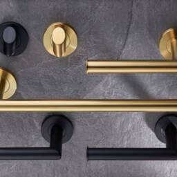 High End Grade 316 Stainless Steel Toilet Roll Holder, The Mitered Round Bar Is Secured Onto A Concealed Fix Rose. Paper Holder - thumbnail 4