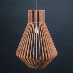 Wood Pendant Light, Wooden Light, Hanging Dining Lamp, Modern Chandelier Lighting, Ceiling Light Fixture, Geometric Lamp , Contemporary Lamp - thumbnail 2