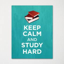 Keep Calm & Study Hard - Fine Art Print Choice Of Color Purchase 3 Receive 1 Free Custom Prints Available - thumbnail 3