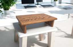 "18"" Cids Monitor Stand Oak 1"