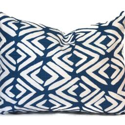 Indoor Pillow Cover With Zippers, Easy To Use & Washable, Fearless Navy Blue - thumbnail 3