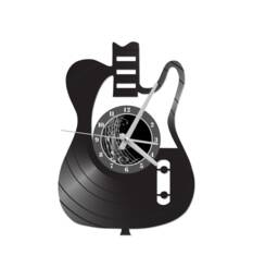 Free Shippingelectric Guitar Vinyl Record Clock - thumbnail 1