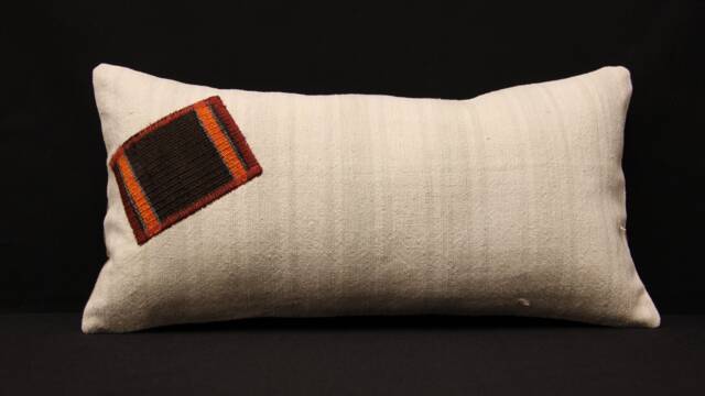 Throw Kilim Pillow Cover 10x20 - 25x50 cm Anatolian Kelim Turkish Pillow Kilim Cushion Art Deco Sofa 4Yef-207 - image 1