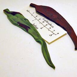 Faux Aged Copper Gum Leaf Ornament Australian Home Decor - thumbnail 4
