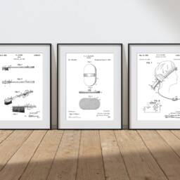 Bathroom Prints Vintage Patent Drawings - 12 Designs, 6 Sizes, Wall Art Poster. Toilet Home Pictures, New Gift, Quirky Print- Popular - thumbnail 3