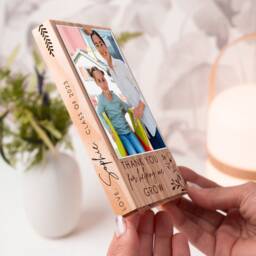 Personalized Wood Engraved Teacher Appreciation Photo Frame - Pine - thumbnail 2