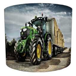 Tractor Farming Machinery Drum Lampshades For Ceiling Light Shades Pendants Or Bedside, Table Lamp Bases - thumbnail 3