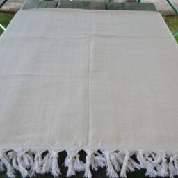 "Natural Blanket, Cream Throw, Throw, Cover, 79""x89" - thumbnail 4