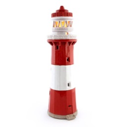 Suvenaart Original Handmade Ceramic Gift Miniature Lighthouse Model, Led Or Tea Light Candle Holder Borkum Kleiner Turm Germany - thumbnail 3