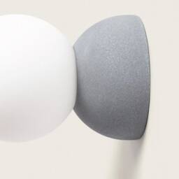Coni - Modern Concrete Ceiling Light Fixture With Globe Glass Shade Industrial Spotlight Pendant Lamp - thumbnail 3