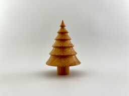 Handcrafted Cherry Wood Tree Ornament, Eco-Friendly Home Decor - thumbnail 1