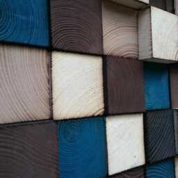 Reclaimed Wood Wall Art, Large Geometric Sculpture - thumbnail 3