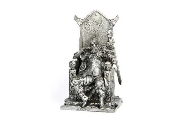Tin 54mm Jarl On The Throne. 800 Yr. A.d - image 1