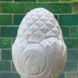 Outdoor Acorn Statue Concrete Decoration Stone Nature Figurine Garden Ornament Front Door Sculpture Handmade Lover Gift Yard Art - thumbnail 4