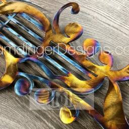 Stainless Steel Guitar Wall Art - Perfect Music Gift Bass Humdinger Designs - thumbnail 4