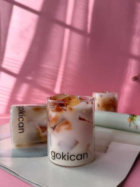 Ice Caramel Latte Coffee Scented Coconut Wax Candle - image 1