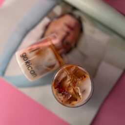 Ice Caramel Latte Coffee Scented Coconut Wax Candle - thumbnail 3