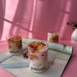 Ice Caramel Latte Coffee Scented Coconut Wax Candle - thumbnail 2