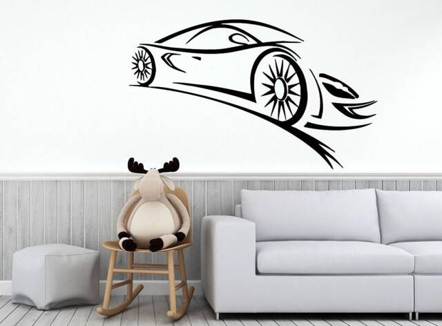Racing Wall Decals Formula 1 Decal Sport Car Vinyl Sticker Home Decor Boy Room Window Chu1414 - image 1