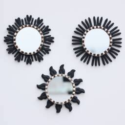 "Peruvian Mirrors ""Luxury Black Collection - Interior Decoration Wall Mirror Home Decor Decorative Mirrors"