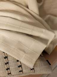 Solis Linen Cotton Curtain, 4 Colors, Natural Eco-Friendly Semi Blackout Privacy Curtain For Livingroom & Bedroom, 1Pc