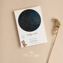 Personalised The Night You Were Born Star Map Print - New Parent Gift Baby Nursery Grandchild Niece Nephew First Birthday - thumbnail 3