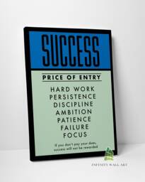 Monopoly Motivational Inspirational Quote Canvas Art Wall Print Picture Home Decor -C457 - thumbnail 1