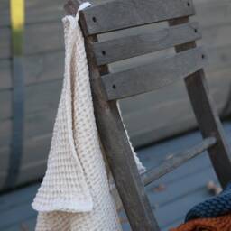 Linen Waffle Bath Towels, Natural Waffle Towels For Sauna, Gym, Organic Towel Hand, Face Set Bath, Super Absorbent Ecofriendly Towels - thumbnail 4