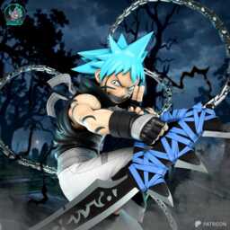 Ego Of The Shadow Blade - Anime Assassin Anti Hero Black Star Resin Figure 16K - thumbnail 2