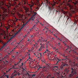Handmade Red Oriental Rug 10x12 Ft - Large Wool Area For Living Room - thumbnail 4
