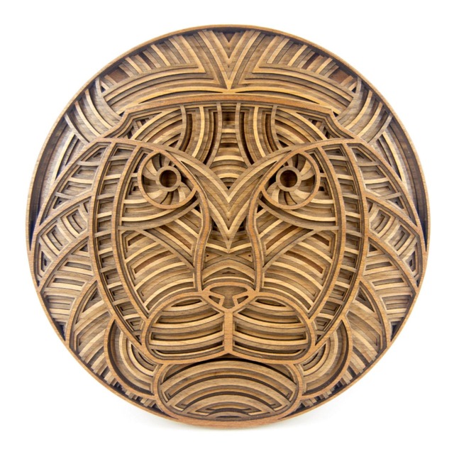 "Layered 3D Wood Art - ""Lambert The Lion" - image 1