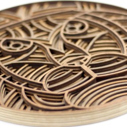 "Layered 3D Wood Art - ""Lambert The Lion" - thumbnail 3
