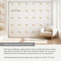 Goats - Fabric Wall Decal Modern Farm Mej - thumbnail 4