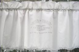 Curtain, Window Curtain, Country House Shabby Chic Hotel Perrin, Bistro Kitchen, Living Room, Kitchen Curtain - thumbnail 1