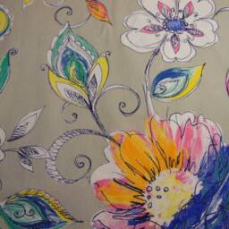 Richloom Whimsical Floral.grey.pinks.yellows.blues.fuschia.white.pillow Covers.toss Pillows.accent Pillows.throw Pillows.slipcovers.decor - thumbnail 4