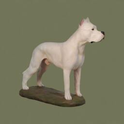 Dogo Argentino, Dog Base Statue, Painted, Limited Edition, Make Your Own Artdog - thumbnail 2