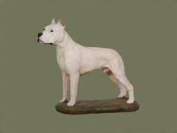Dogo Argentino, Dog Base Statue, Painted, Limited Edition, Make Your Own Artdog - thumbnail 1