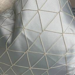 Decorative Pillow , Cushion Cover, Blue Iliv Fabric Mistral Geometric Design - Double Sided Limited Stock Made in UK - thumbnail 3