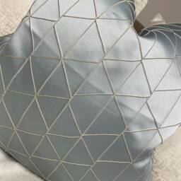 Decorative Pillow , Cushion Cover, Blue Iliv Fabric Mistral Geometric Design - Double Sided Limited Stock Made in UK - thumbnail 2